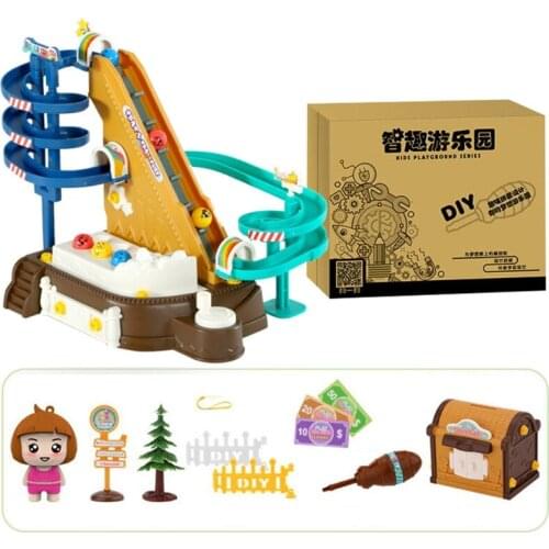 Y4UD 7 Style Available Disassemble DIY Montessori Block Interactive Education Toy Assembly Block Sensory Amusement Park Block