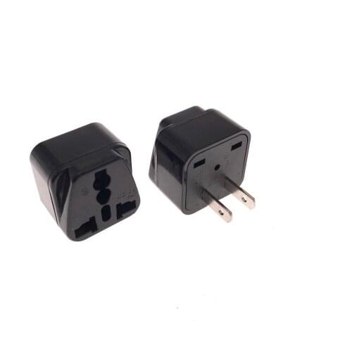 US1-15p Canada Japan Thailand Male To Universal USA/EU/UK/AU 2Pin AC Power Travel Adapter Electric Plug Converter 10A/250V