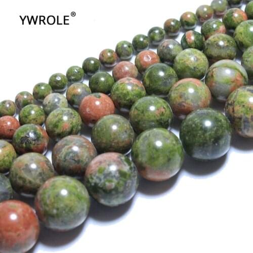 AAA+ Unakite Beads 100% Natural Stone Beads For Jewelry Making Round Shape Crystal Beads DIY Necklace Bracelet 4/6/8/10/12mm