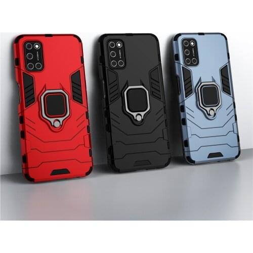 For OPPO A72 A52 A92 Case Magnetic Car Shockproof Finger Ring Armor Cover For OPPO A52 A72 A92 A92s A 52 72 92 6.5 in Funda Capa