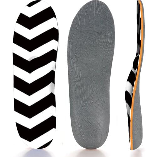Black And White Minimalist Style Breathable Non-slip Arch Support Insole