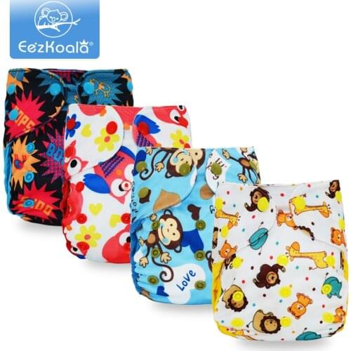 EezKoala 2Pcs/Set Newborn M Baby Cloth Diaper Waterproof Cover Eco-friendly Nappies Reusable Washable cloth diapers