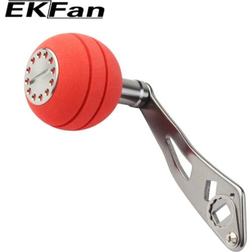 Ekfan 8*5MM Hole Two Holes Fishing Reel Handle of EVA Fishing Knob Fishing Reel Accessory 85mm 32g Left and Right Hand