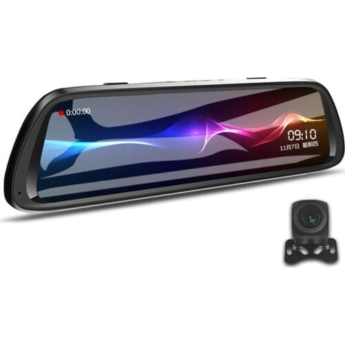 Full HD 1080p Car DVR 170 Degree Wide Angle 10 inch IPS Dual Camera Mirror Dashcam Car Black Box
