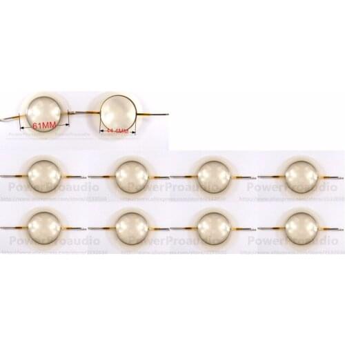 10 pcs 44.4 mm 44.5mm Flat Aluminium Wire Diaphragm Tweeter Voice Coil For B&C DE250 DE160 8 ohm DIY