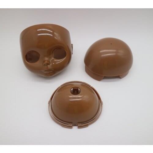 Blyth Doll face plate scalp,Surface shell, head shell super black skin (suitable for blyth)