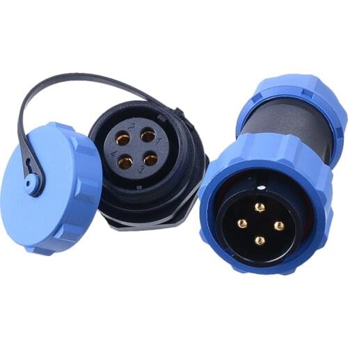 LEIFU SP21 Aviation Plug Socket IP68 Waterproof Electrical Adapter 2 3 4 5 7 9 12 Pin Welding Industry In-line Cable Connector