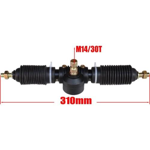 M10 1pcs 310mm Eccentric Power Steering Gear Shaft Rack Pinion Assembly For China Go Kart Buggy Karting ATV UTV Bike Parts