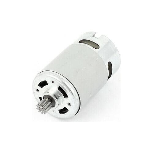 DC 7.2v 10.8V 12V 14.4V 16.8V 18V 21V 12Teeth 8.8mm High Speed Cylindrical Miniature Magnetic Gear Motor R550
