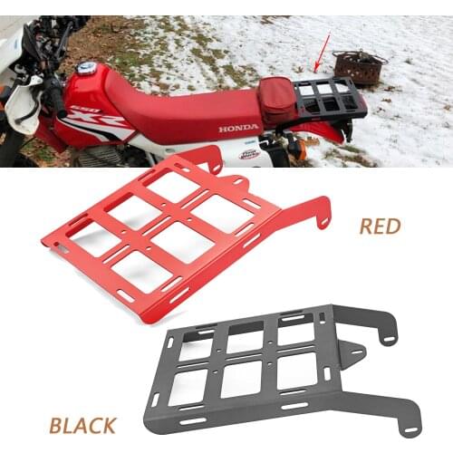 Motorcycle Parts For Honda 1993-2021 XR650L 1991-1995 XR250L Red Black Rear Tail Luggage Rack Carrier Holder Steel Black Red