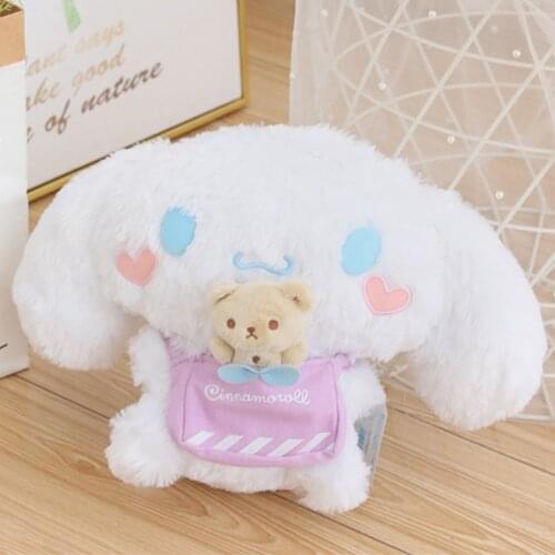 Bog White Cinnamorol Dog Plush Toys Stuffed Animal Soft Doll Kids Birthday Gift Cartoon Anime Toy