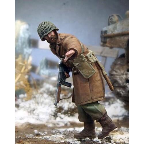 New Unassembled 1/35 ancient man run and say down (NO TANK ) Resin Figure Unpainted Model Kit