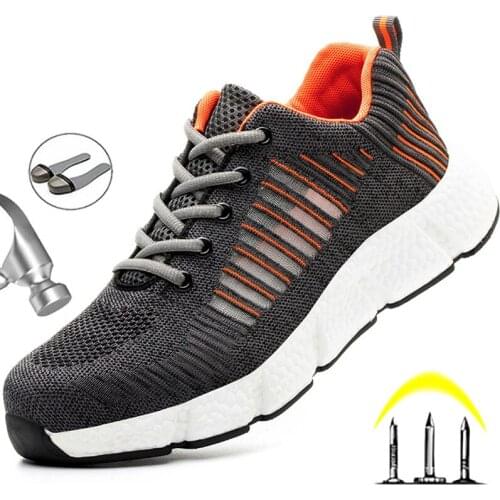 New Safety Boots Work Shoes Male Steel Toe Shoes Boots Men Puncture-Proof Work Sneakers Indestructible Safety Shoes Dropshipping