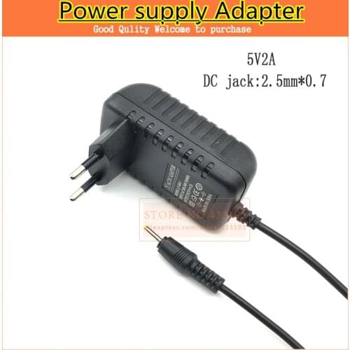 Brand new high quality dc 5v 2a 2000mA power supply universal adapter 2.5*0.7 EU plug E-book