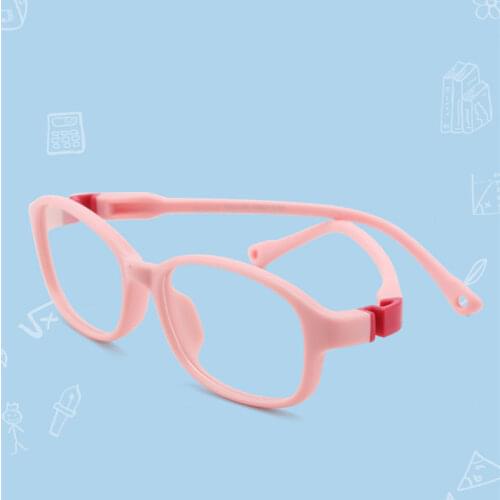 Silicone Round Kids Glasses Optical Spectacle Children Clear Lens Computer Goggles For Boys&Girls Eyewear Eyeglasses