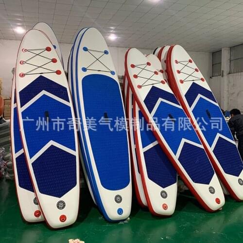 Outdoor water sports surfboard standing vertical inflatable water paddle sup