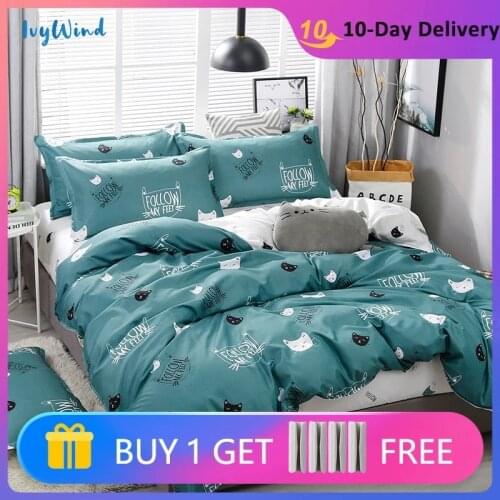 Bedding Set Nordic Bed Linen Duvet Cover Printed Solid Plaids And Covers Twin Full Queen King 3/4 Pcs Home Textile 200 x 240