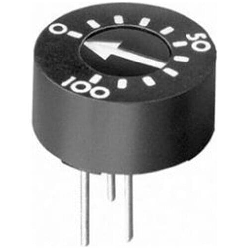 20pcs/lot 93PR10KLF glass glaze potentiometer 93PR10K with scale 93PR103