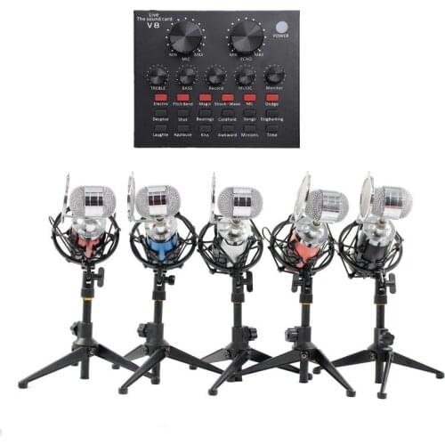 BM 8000 Professional Condenser Microphone bm8000 Audio Studio Vocal recording for Computer karaoke