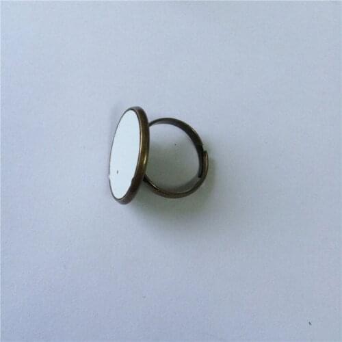 Blank ring for sublimation Antique Bronze retro rings jewelry for heat tranfer printing consumable blank diy consumables 05569