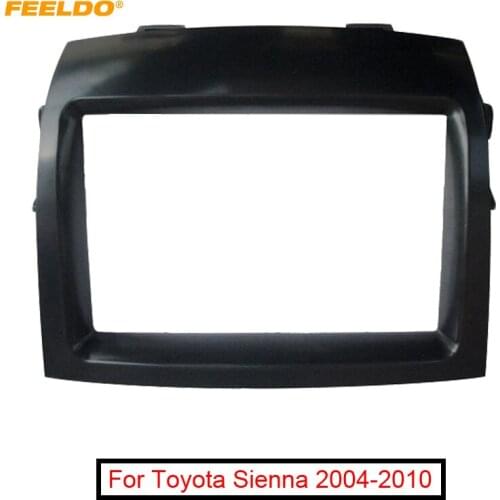 FEELDO Car Radio Refitting Fascia Frame Adaptor For Toyota Sienna 2004-2010 Stereo 2DIN CD/DVD Panel Dash Frame Trim Kit #AM4879