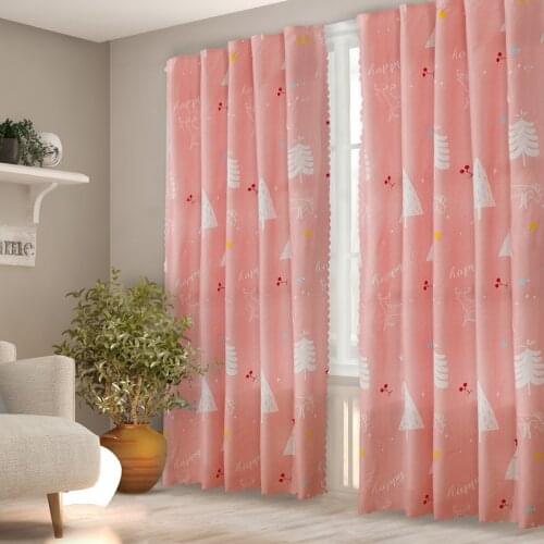 Modern Style Punch Free Curtains Luxury Blind Drapes Living Room Bedroom Blackout Window Treatment Home Textile Accessories