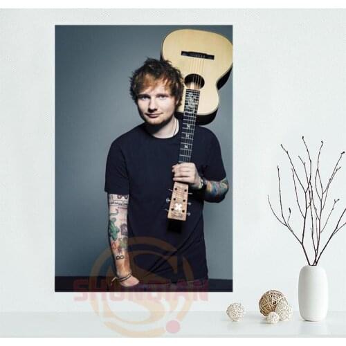 ShunQian Ed Sheeran Poster Custom Your Favourite Photos Posters Living Room Poster Birthday Gift Cloth