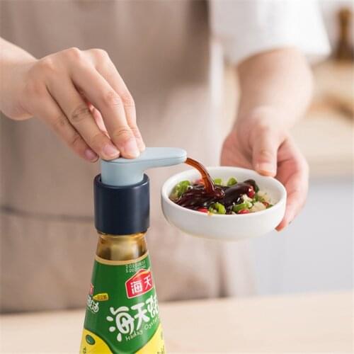 Oil Bottle Nozzle Pressure Sprayer Syrup Sauce Pumps Push-type Kitchen Portable Tools Bottles Stopper Dispenser Household Supply