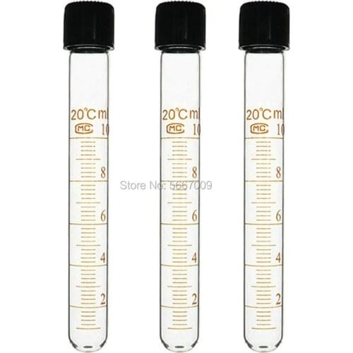 All size available Graduated glass Round bottom centrifuge tube 5ml 10ml 15ml 20ml 25ml 30ml 50ml 100ml With Screw Caps