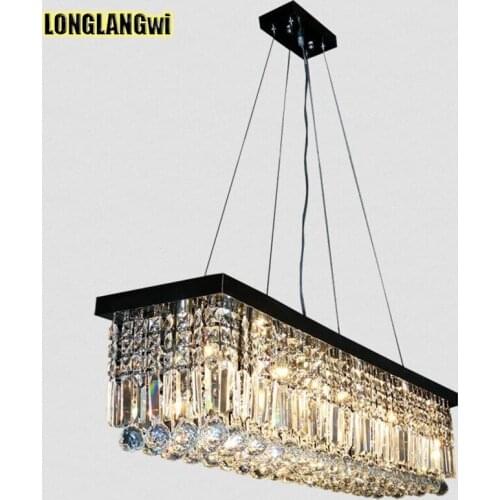 NEW LED K9 Modern Crystal chandelier for the dining room chandelier Rectangle lighting