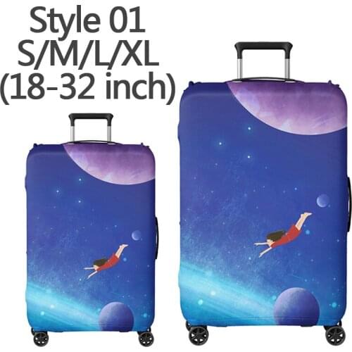 Thickened blue starry suitcase cover, suitcase, suitcase protection cover, suitable for 18-32 suitcase cover elasticity