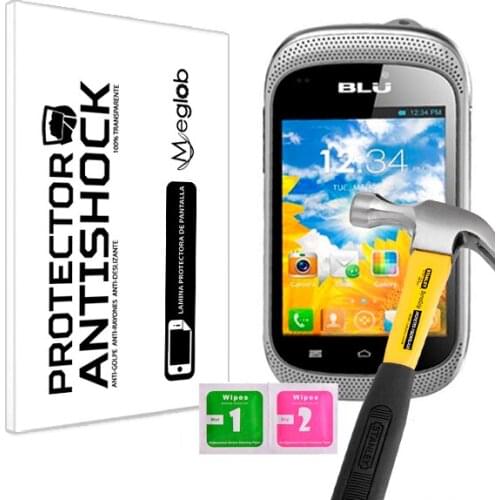 Protector de Pantalla Anti-Shock Anti-Golpe Anti-arañazos Compatible con Blu Dash Music