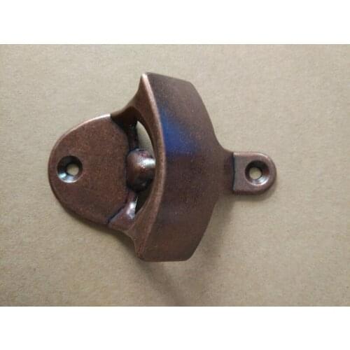 100pcs/lot Zinc alloy Wall bottle Opener Wine Beer Mount Cap IRON CAFE BAR WALL OPEN HERE Retro vintage fixed wall-mounted