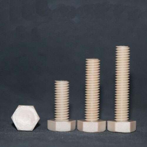 2pcs M3 Peek Hexagon Screw Corrosion protection Screws High temperature resistance strength bolt 6mm-25mm Length