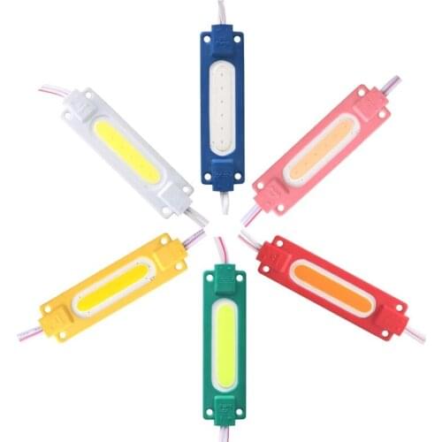 20pcs 12V COB LED Module 2W Advertising Letter Characters Backlight Modules IP65 Waterproof White Red Blue Green Yellow Pink