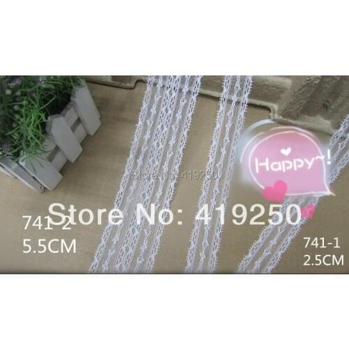 200yard 5.5cm wide Handicrafts Net Lace Trim Ribbon Flat Lace Trim Gorgeous Wedding Crafts Sewing