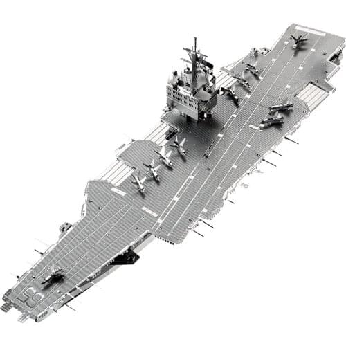 MMZ MODEL Piececool 3D Metal Puzzle USS ENTERPRISE CVN-65 DIY Assemble Model Kits Laser Cut Jigsaw Building Toys Gift for adults