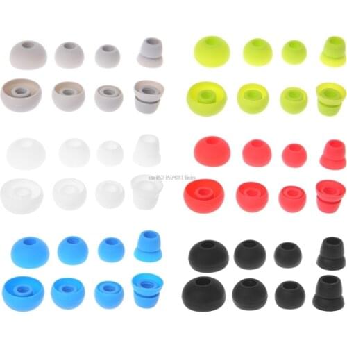4 Pairs Silicone Earbud Tips Replace For Beats Powerbeats 2/3 Wireless Headphone