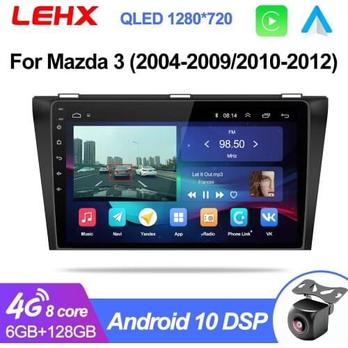 Car DVD GPS android 9.0 Car Radio Stereo 2G 32G Free MAP Quad Core 2 din Car Multimedia Player For Mazda 3 2004-2013 maxx axel