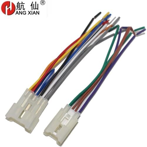Car Stereo Female ISO Radio Plug Power Adapter Wiring Harness Special for Toyota Universal ISO harness power cable