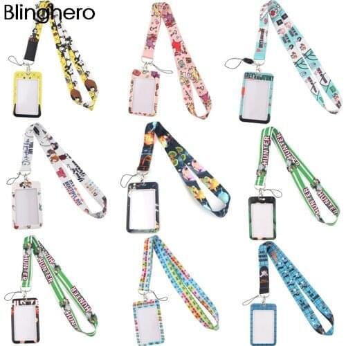 BH1243 Blinghero Cartoon Cat Work Card Holders With Lanyard Magical School Credit Card Card Bus Holder Identity With Neck Strap