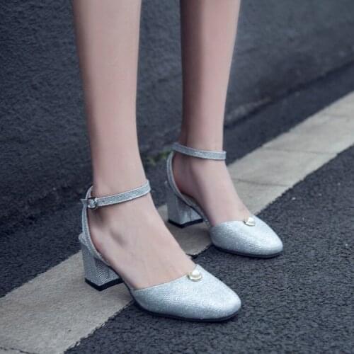 Big Size 11 12 13 high heels sandals women shoes woman summer ladies Sequins Word-for-Word Sandals Lady