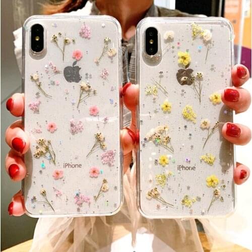 Cute flower mobile phone case For iPhone 12 mini 11 pro X XR XS Max Cases For iPhone 7 SE 8 Plus 6S phone Cover