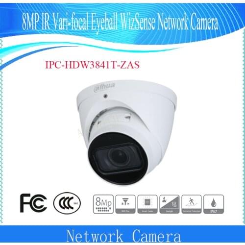 Dahua Camera IPC-HDW3841T-ZAS 8MP IR Vari-focal Eyeball WizSense Network Camera SMD Plus DAHUA Security IP Camera