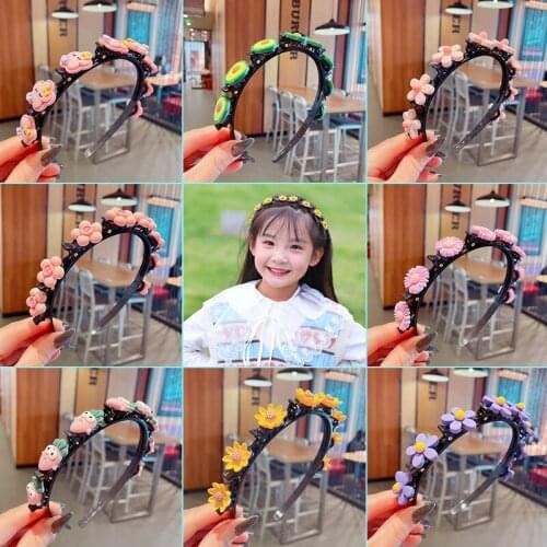 Children Double Bangs Hairstyle Jewelry Hairpin Women Sport Hair Band Accessories Double Layer Bang Hairstyle Headband Hairbands