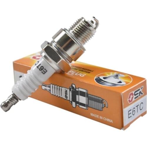 E6TC Spark Plugs For 80cc 60cc 49cc 2 Stroke Bicycle Motorized Bike Engine Lawn Mower