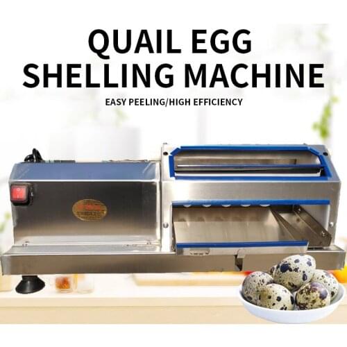 Electric quail egg peeling machine 220V small egg peeling Commercial 40kg/h eggshell removing machine