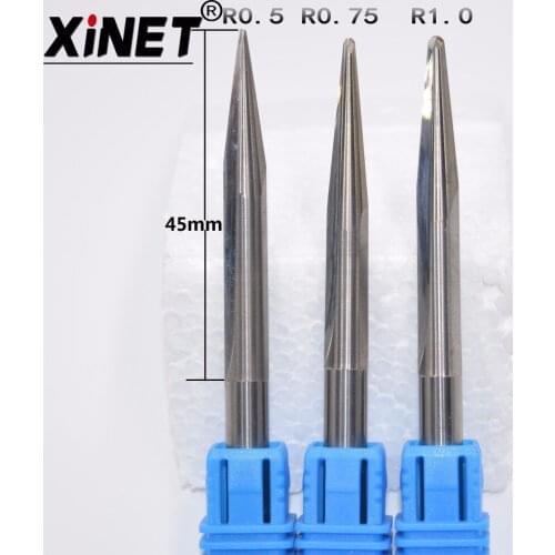 6mm*70L,Freeshipping,CNC Solid Carbide Milling Cutter,tapered ball nose end mill,woodworking tool,relief sculpture