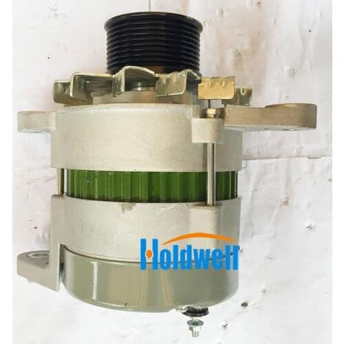 Holdwell Alternator 600-825-3161 0-35000-0402 for Engine S6D108 Komatsu PC300-6 Excavator 24V 40A