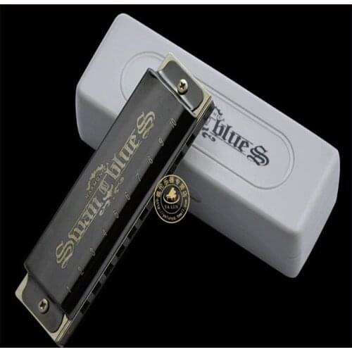 Swan Harmonica 10 Hole Blues Harp Armonica Diatonica C Key Mouth Ogan Musical Instrument Swan mundHarmonika gaita